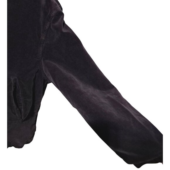 Vtg The Country Fair Jacket Womens M 90s Purple Fine Wale Corduroy Hidden Zipper - Picture 9 of 11